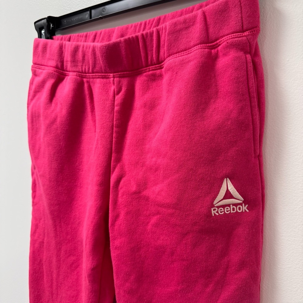 Reebok Kids 14/16 (XL) Pink Fleece Joggers